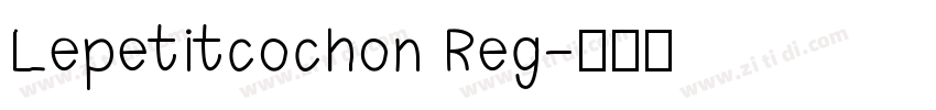 Lepetitcochon Reg字体转换